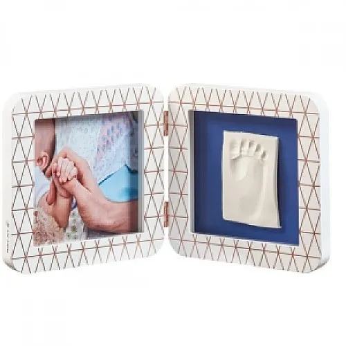 Baby Art Отпечатък - BABY ART Print квадратен -  бяла/сива + декор рамка