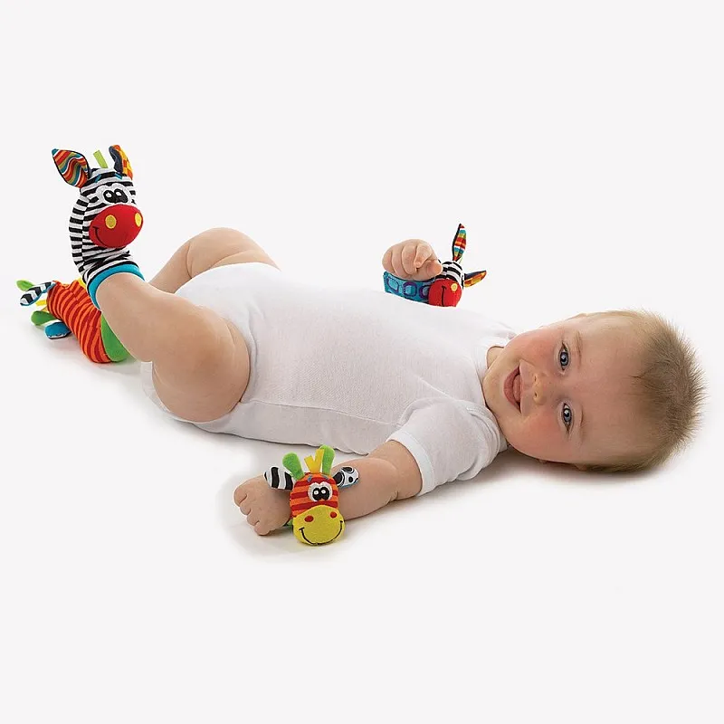 PLAYGRO Гривни-дрънкалки и чорапки Джунгла, 0м+