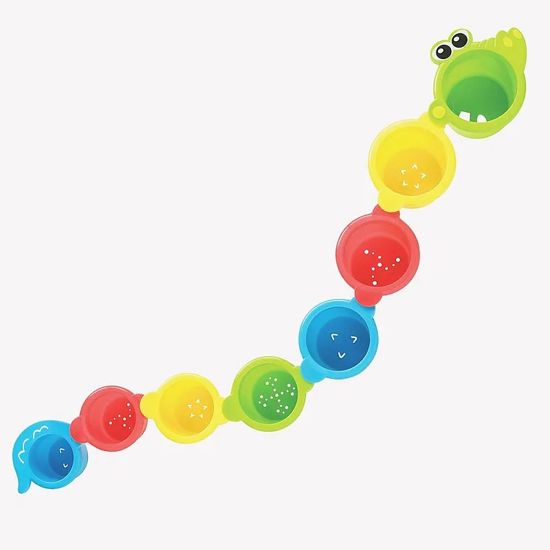 PLAYGRO Чаши-конструктор Крокодил, 6м+