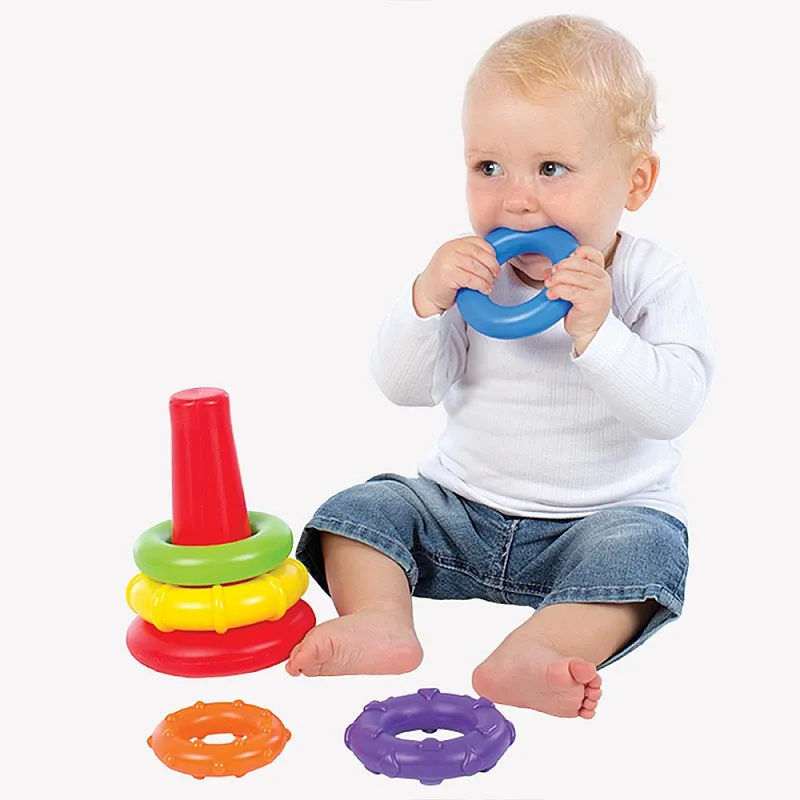 PLAYGRO Конус с цветни рингове, 9м+