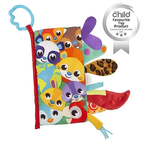 PLAYGRO Сензорна книжка Опашки, 3м+