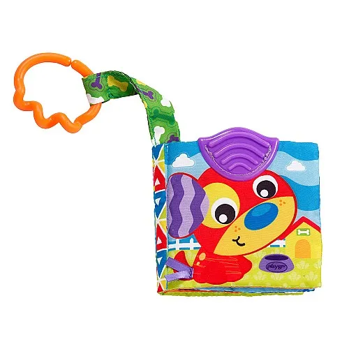 PLAYGRO Книжка-гризалка Ден във фермата, 3м+