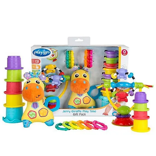 PLAYGRO Подаръчен комплект Жирафчето Джери, 0м+