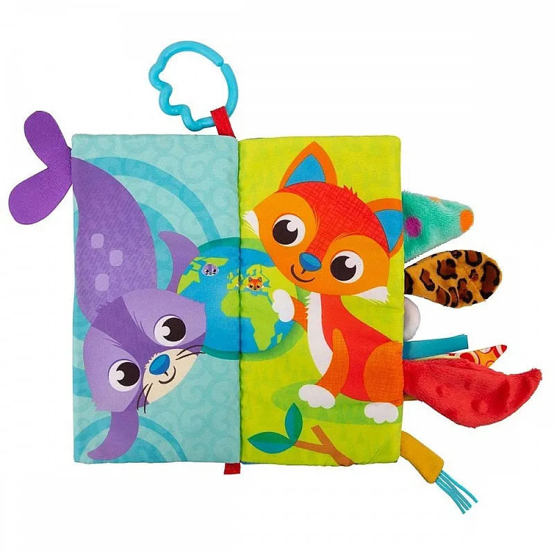 PLAYGRO Сензорна книжка Опашки, 3м+
