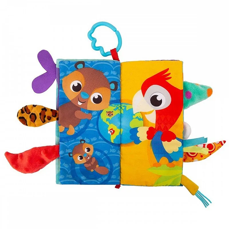 PLAYGRO Сензорна книжка Опашки, 3м+