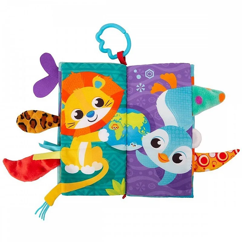 PLAYGRO Сензорна книжка Опашки, 3м+