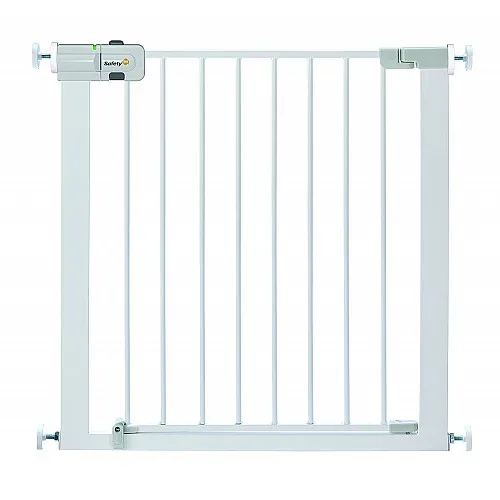 Safety1st Универсална метална преграда за врата с механизъм за автомат.заключване - бял цвят