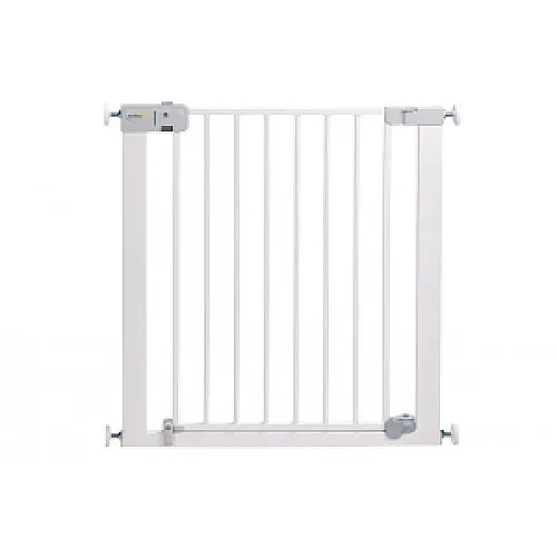 Safety1st Универсална метална преграда за врата с механизъм за автомат.заключване - бял цвят