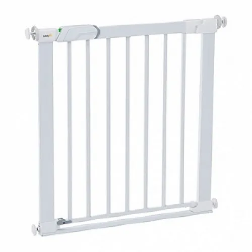 Safety1st Универсална метална преграда за врата с плоско дъно, бяла
