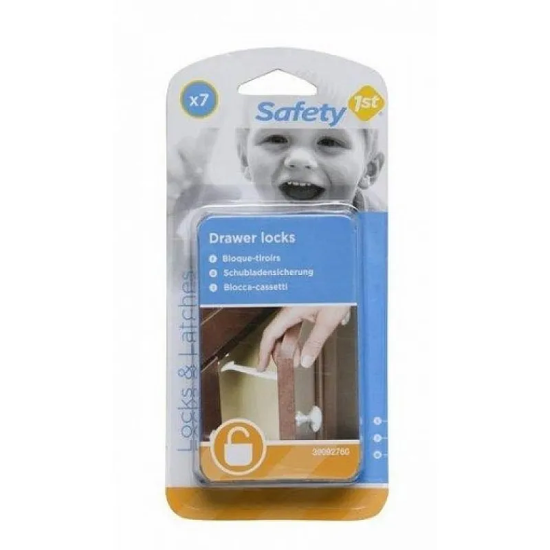Safety1st Устройство за заключване на чекмедже (7бр./оп.)