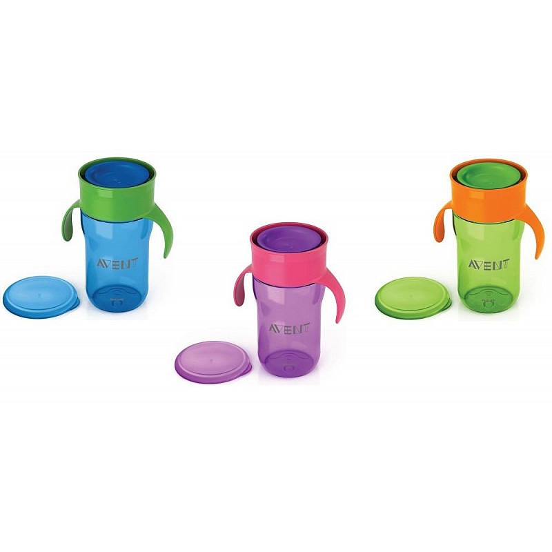 AVENT Преходна чаша 360° с дръжки 18м+ 340ml AVENT Преходна чаша 360° с дръжки 18м+ 340ml