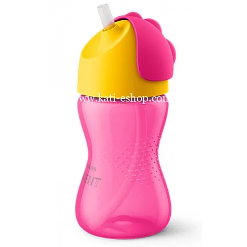 AVENT Чаша със сламка 300ml 12м+ Розова