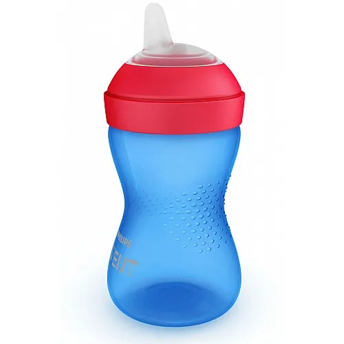 AVENT Чаша с мек накрайник 300ml 9м+ Синя