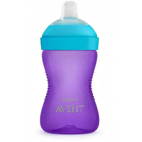 AVENT Чаша с мек накрайник 300ml 9м+ Лилава