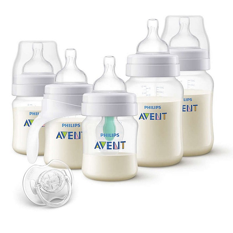 AVENT Комплект за новородено Anti-Colic Airfree с тренировъчно шише AVENT Комплект за новородено Anti-Colic Airfree с тренировъчно шише