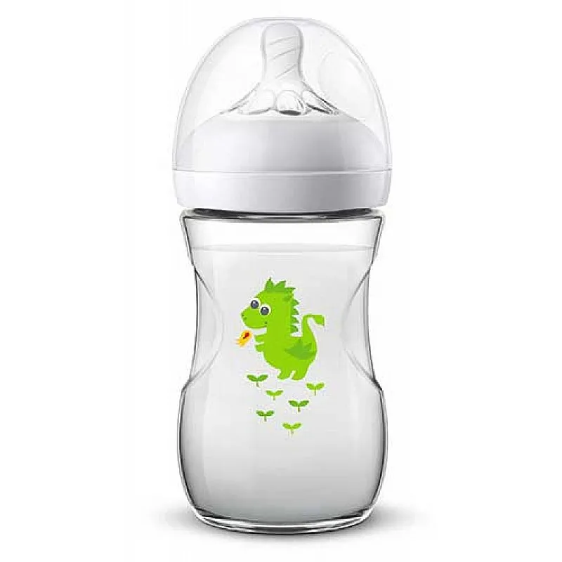 AVENT Шише за хранене Natural 260ml PP - декорация дракон