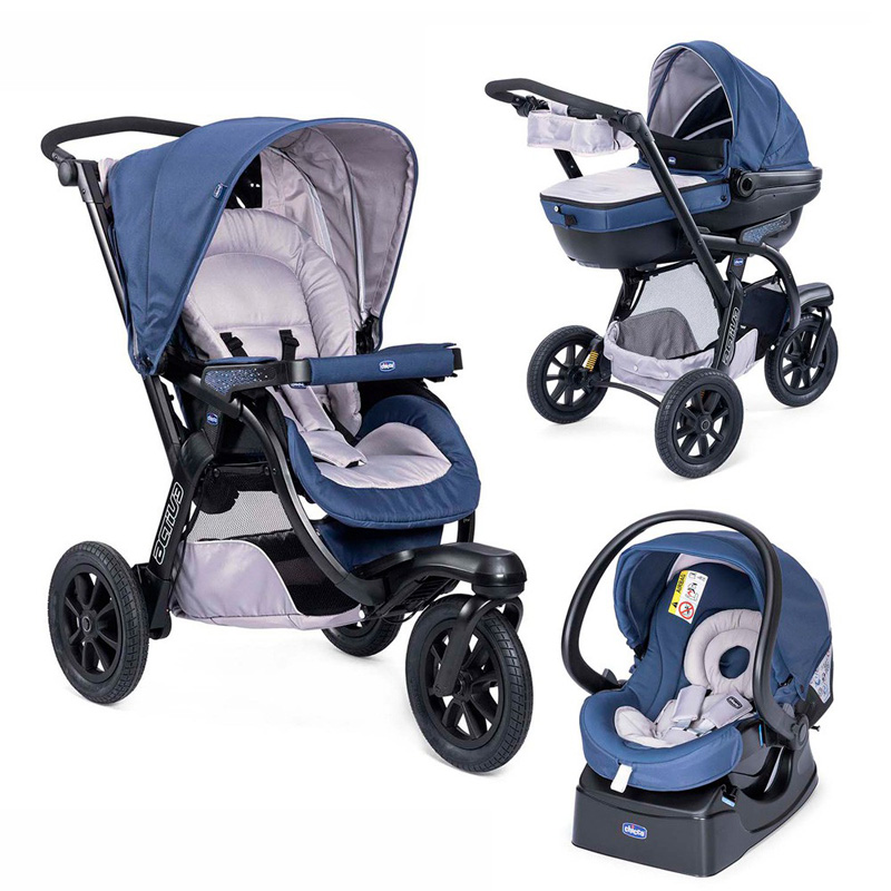 Chicco Комбинирана количка Трио ACTIVE - BLUE PASSION Chicco Комбинирана количка Трио ACTIVE - BLUE PASSION