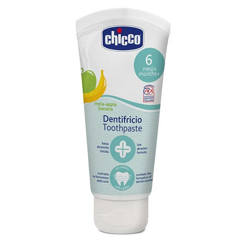 Chicco Плодова паста за зъби Банан и ябълка