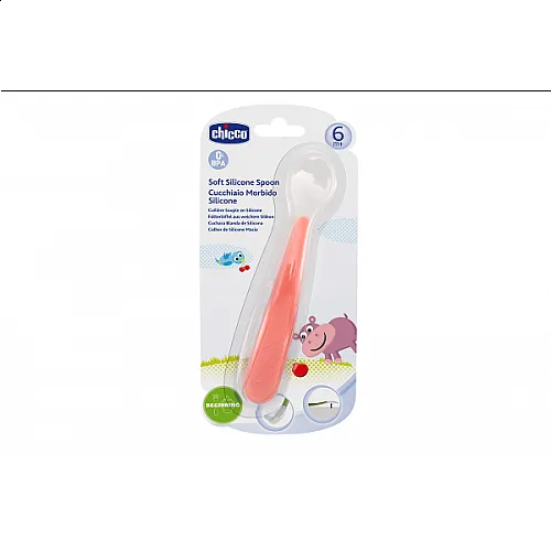 Chicco  Мека силиконова лъжичка 6+