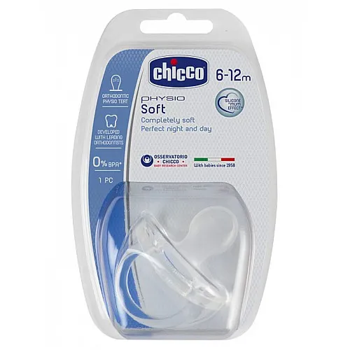 Chicco Залъгалка PHYSIO soft силикон 6+