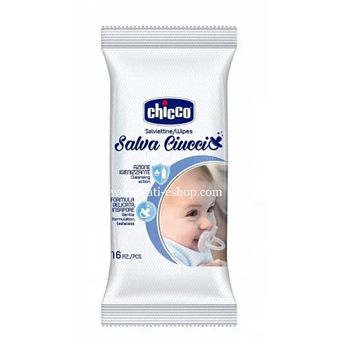 Chicco Почистващи кърпички за залъгалки 16 бр./оп.