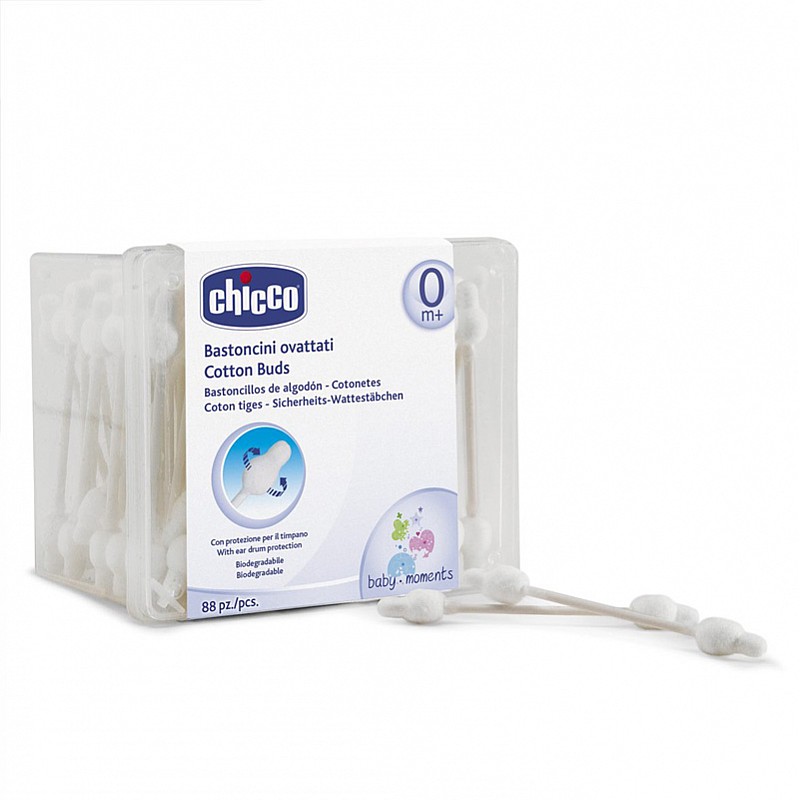 Chicco Анатомични клечки за уши 88 бр. Chicco Анатомични клечки за уши 88 бр.