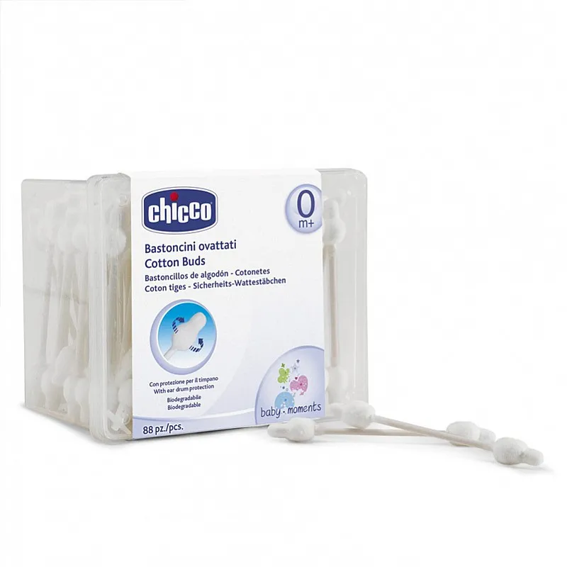 Chicco Анатомични клечки за уши 88 бр.