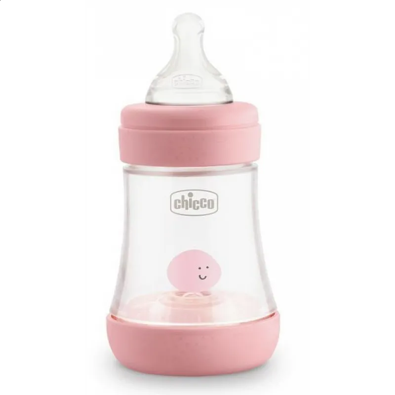 Chicco Шише Perfect 5 0м+ 150мл - момиче
