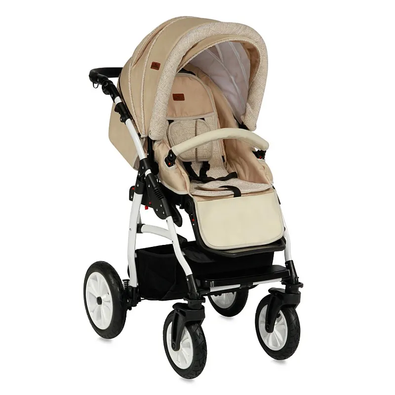 Lorelli Комбинирана количка KARA 2in1 /Въздушни гуми/Beige - Lorelli