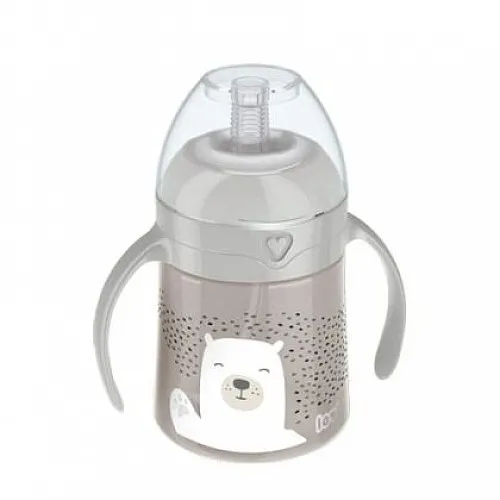 Чаша със сламка Lovi Beginner Buddy Bear 150 мл 6m+