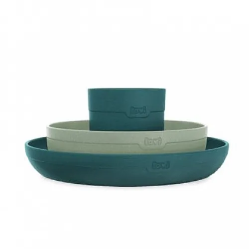 Комплект за хранене Lovi, Pistachio, 3 части, 6м+