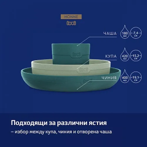 Комплект за хранене Lovi, Granola, 3 части, 6м+