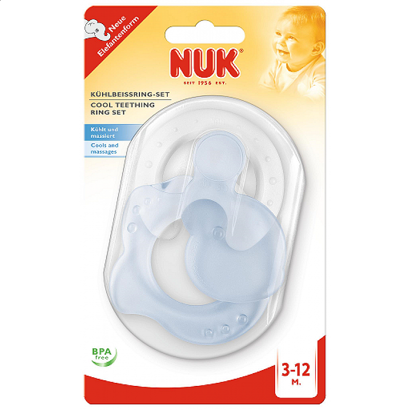 NUK Чесалка за зъби студена Слонче NUK Чесалка за зъби студена Слонче