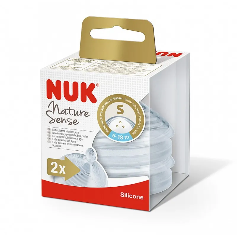 NUK Бибирон силикон Nature Sens 6-18м - S