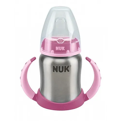 NUK Шише First Choice от неръждаема стомана 125мл термо 6+