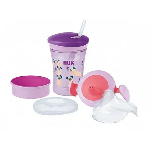 NUK СЕТ Evolution Cups All-in-one -Момиче