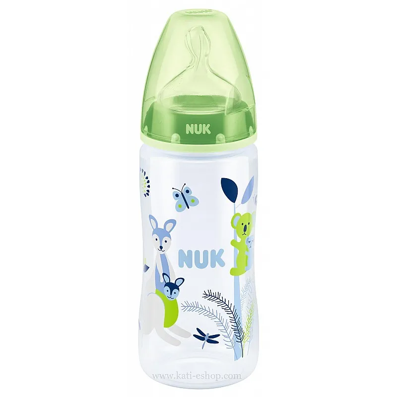 NUK РР шише 300мл силикон NUK РР шише 300мл силикон