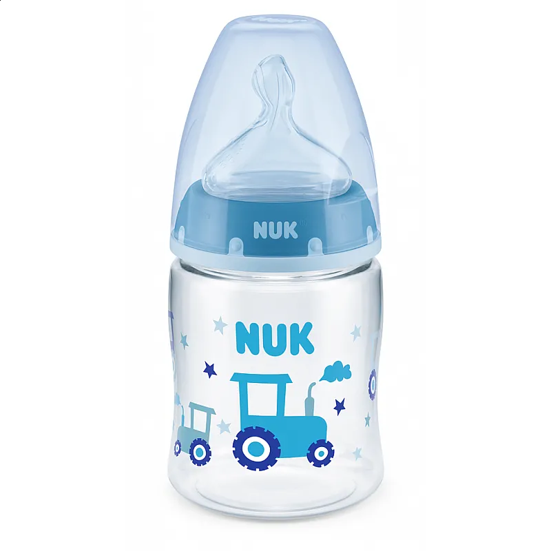 NUK First Choice РР шише Temperature control 150мл - силикон - син