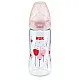 NUK First Choice РР шише Temperature control 300мл - силикон - розов