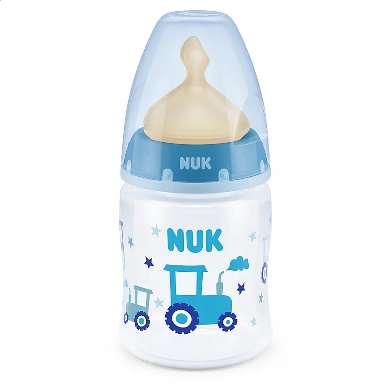 NUK First Choice РР шише Temperature control 150мл - каучук - син