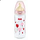 NUK First Choice РР шише Temperature control 300мл - каучук - розов