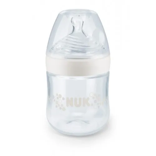 NUK Nature Sense Шише 150мл - силикон 0-6м - S - бял