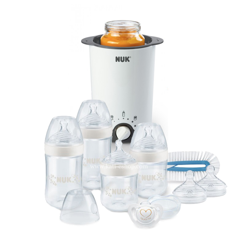 NUK NATURE SENSE СЕТ perfect start - 8 части + Нагревател шишета и бурканчета Termo 3в1 NUK NATURE SENSE СЕТ perfect start - 8 части + Нагревател шишета и бурканчета Termo 3в1