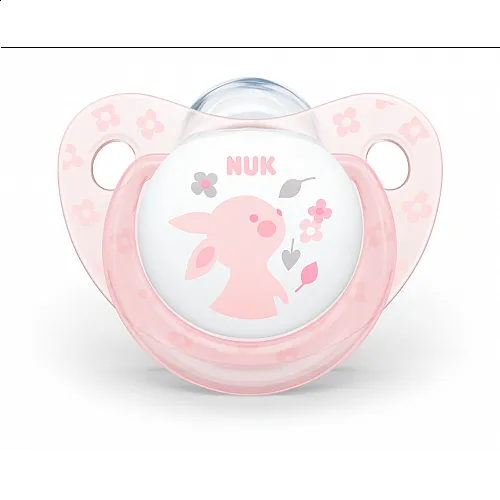 NUK Биберон залъгалка силикон 0-6мес. 1бр ROSE