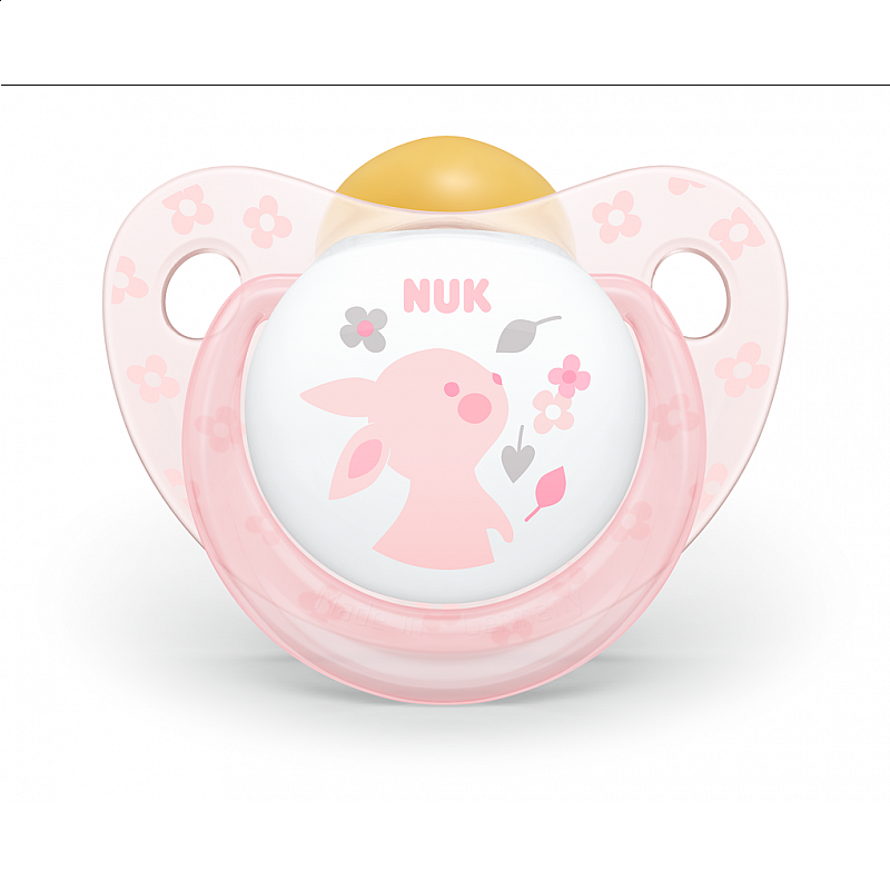 NUK Залъгалка каучук 0-6м. ROSE NUK Залъгалка каучук 0-6м. ROSE + кутийка