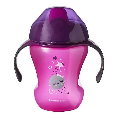 Tommee Tippee Неразливаща чаша с мек накрайник 230ml 6m+ момиче