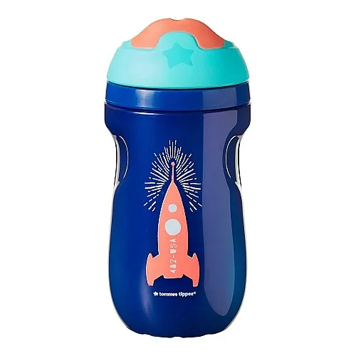 Tommee Tippee Неразливаща се термочаша с твърд накрайник 260ml 12m+ - момче