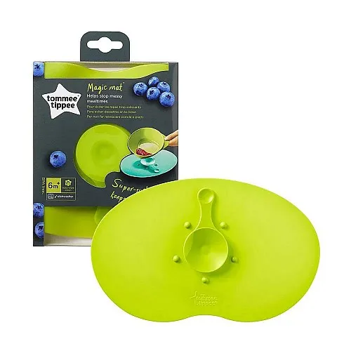 Tommee Tippee Вълшебна подложка за хранене Magic Mat 6m+ - зелена