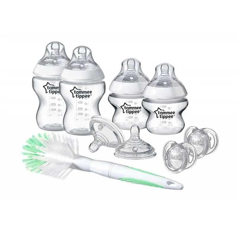 Tommee Tippee Комплект за новородено + четка за шишета