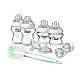 Tommee Tippee Комплект за новородено + четка за шишета